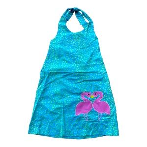 GREGGY GIRL Boutique Flamingo Halter Dress - Size 5